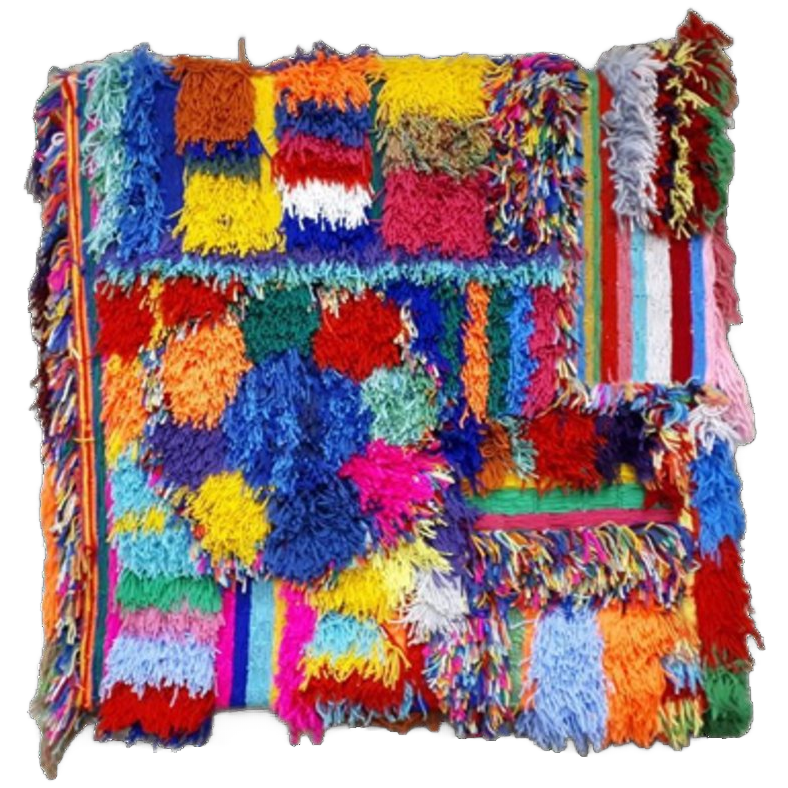 Groot Wollen Retro Schilderij Handwerk Kunstwerk image 1