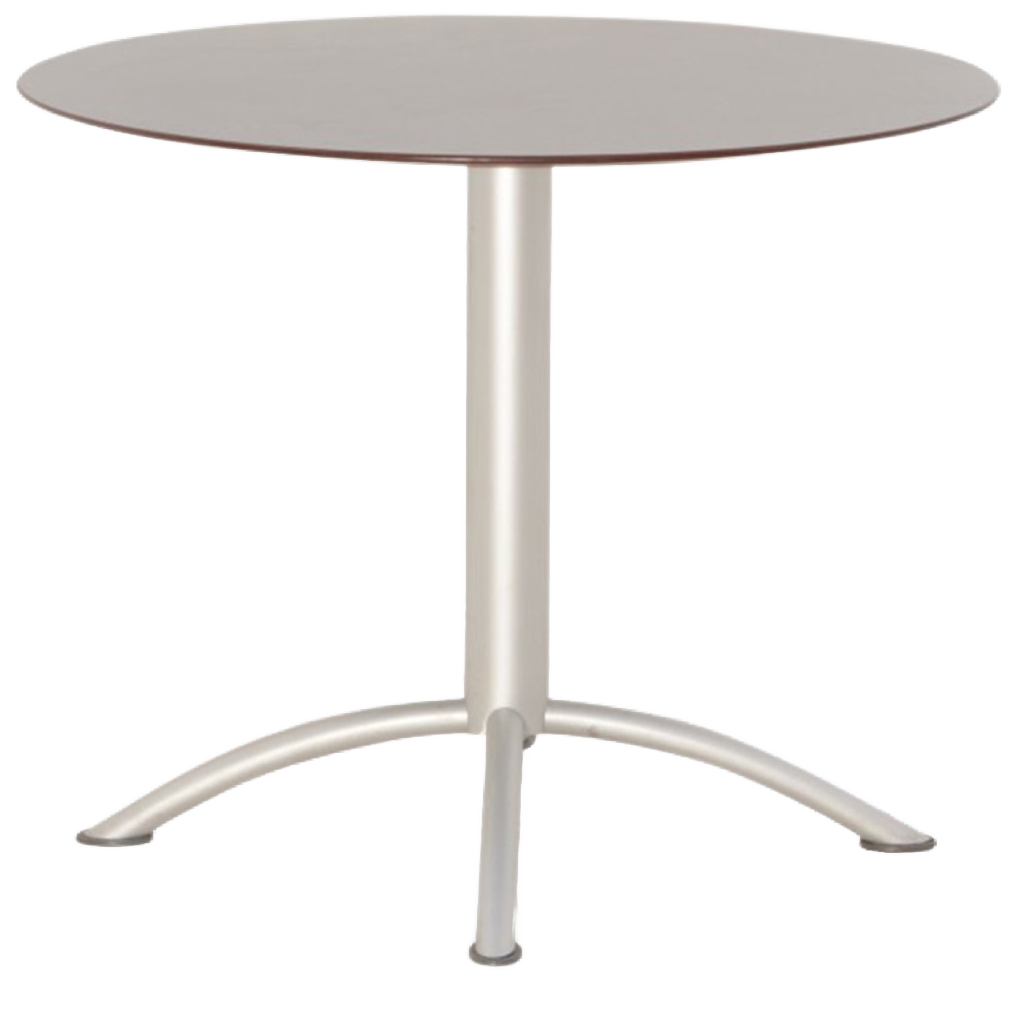 Segis Kantinetafel, Grijs Blad, 90 Cm Ø, Vaste Hoogte Onderstel image 1