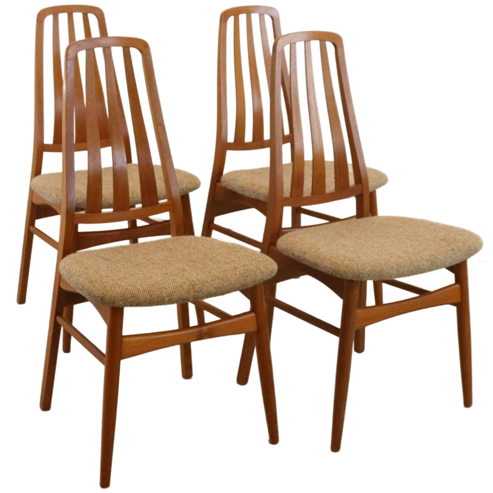 Set 4 Vamdrup Stoelen Eetkamerstoelen Vintage Deens image 1