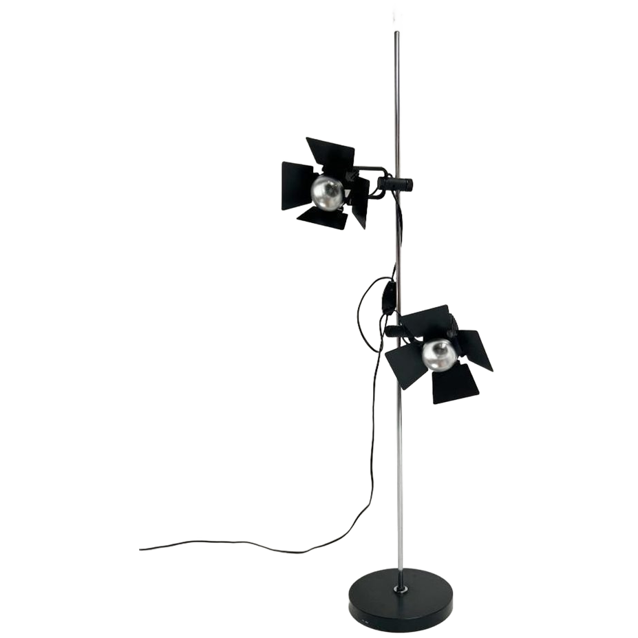 Zwartkleurige Vintage Vloerlamp, 1970’s image 1