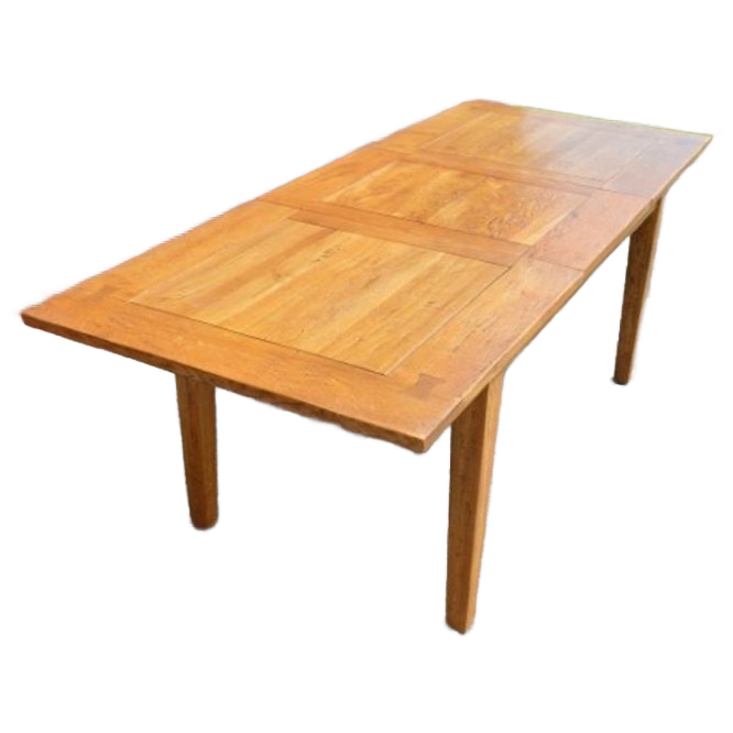 Eettafel Massief Eiken Uitschuifbaar image 1