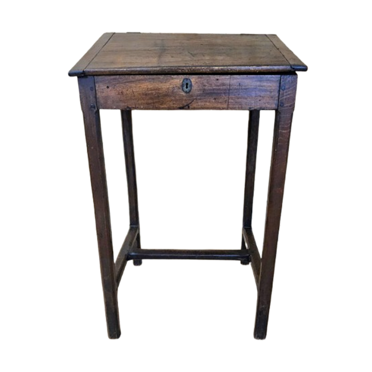 Antieke Staande Hoge Eiken Houten Lessenaar / Schrijfbureau (19e Eeuw) / Clerk Desk image 1