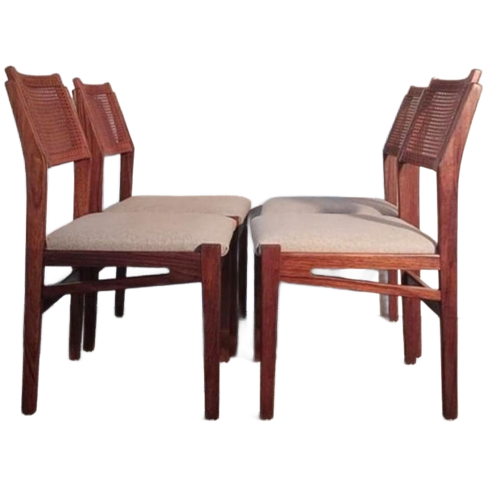 4 Vintage Topform Eetkamerstoelen. image 1