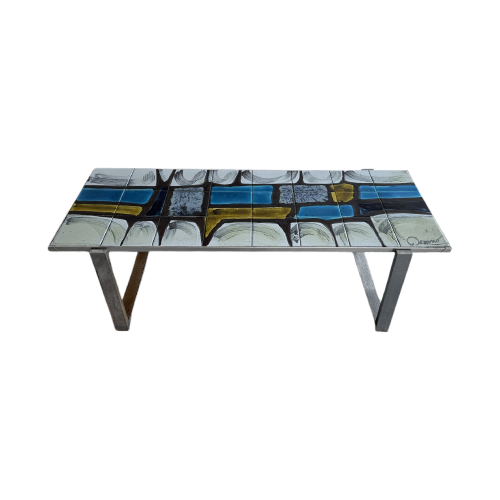 Ceramic And Metal Coffee Table By Belarti/Denisco image 1