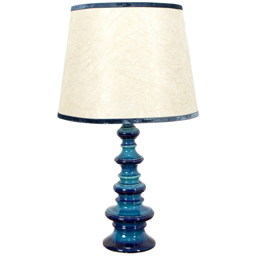 Blauw Keramieken Lamp image 1