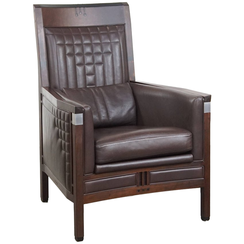 Luxe Art Deco Schuitema Design Fauteuil Met Donkerbruin Leer Uit De Decoforma Serie image 1