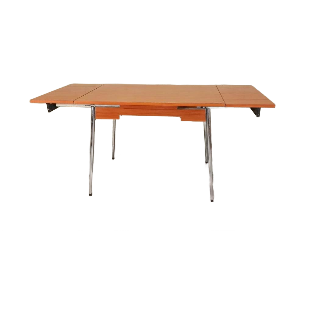 Vintage Formica Uitschuifbare Eettafel image 1