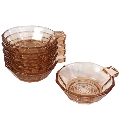 Vintage Schaaltjes Roze Glas image 1