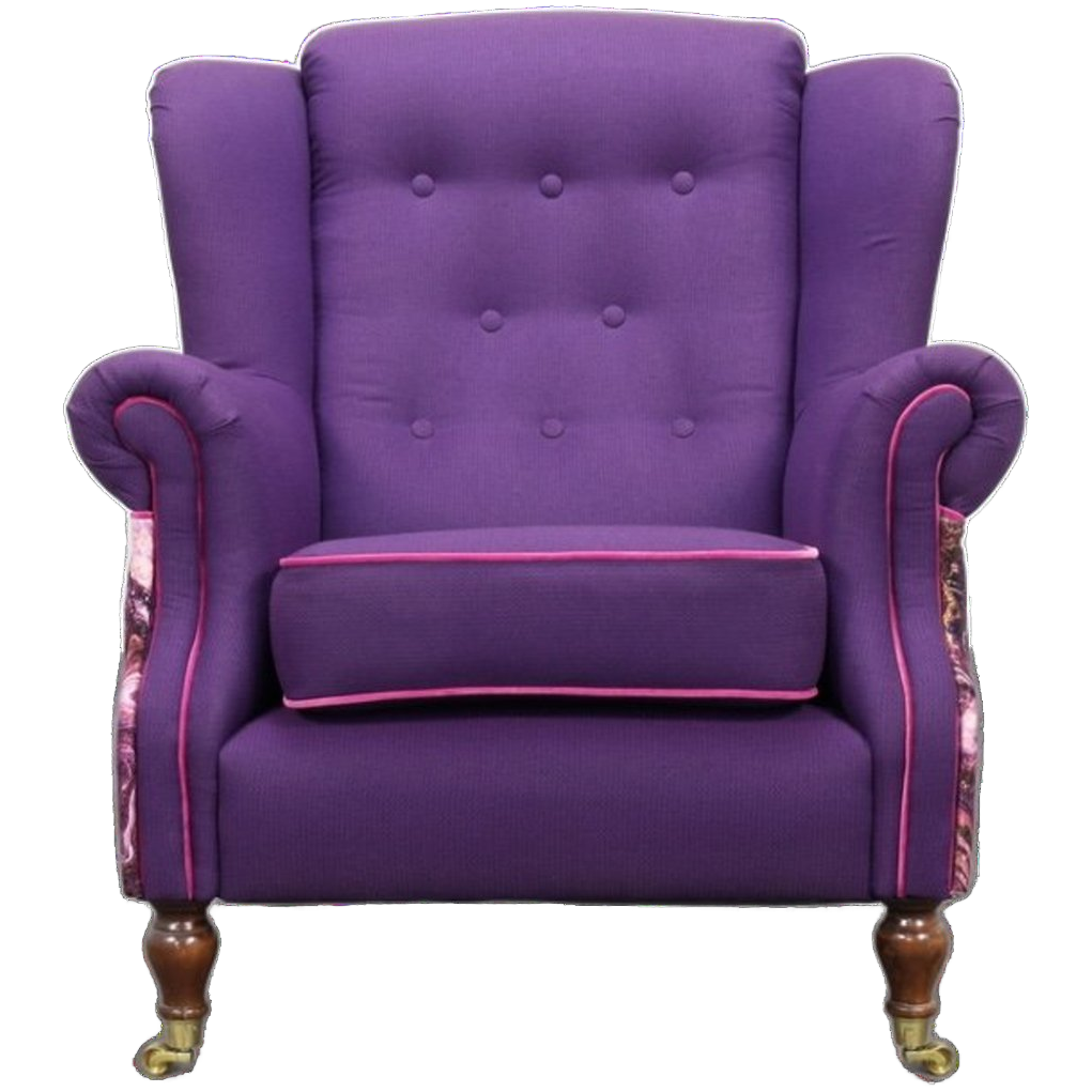 Classic Wing Chair In The Style Of Howard & Sons, 1960s image 1