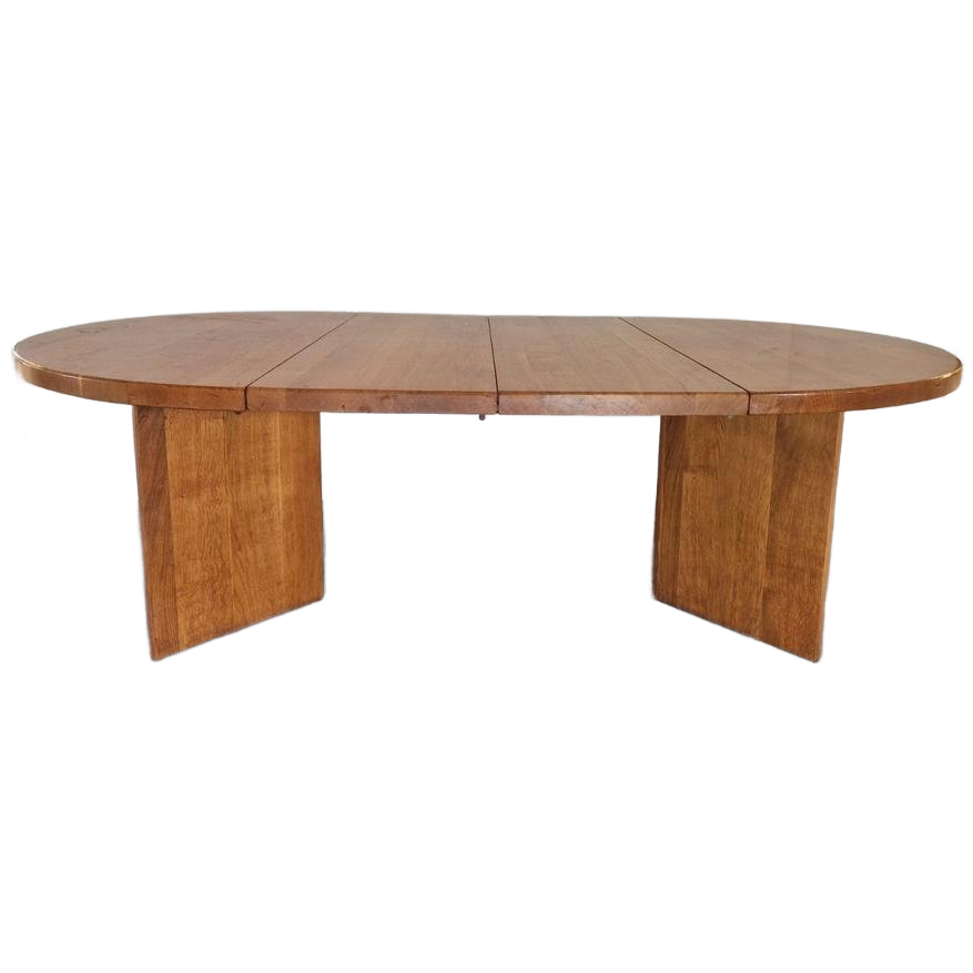 Vintage Massief Houten Uitschuifbare Eettafel Xl Design image 1