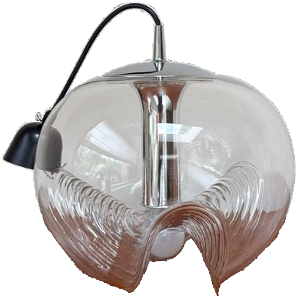 Vintage Peill & Putzler Wave Hanglamp Uit De Jaren 70 image 1