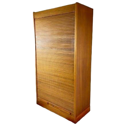 Grote Roldeurkast | Archiefkast Vintage Office Cabinet image 1