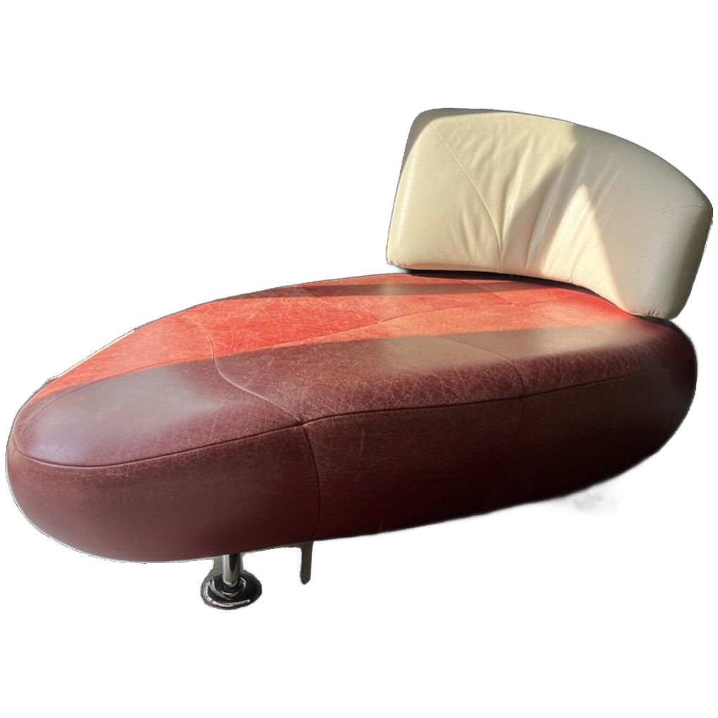 Leolux Kikko Chaise Longue Red/creme White image 1