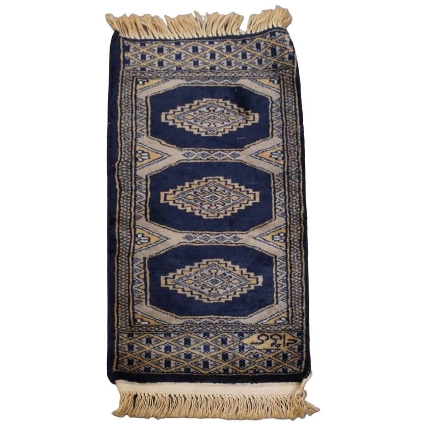 Subtiel Sierkleedje/ Loper Met Blauw En Beige Tinten 67x30cm image 1