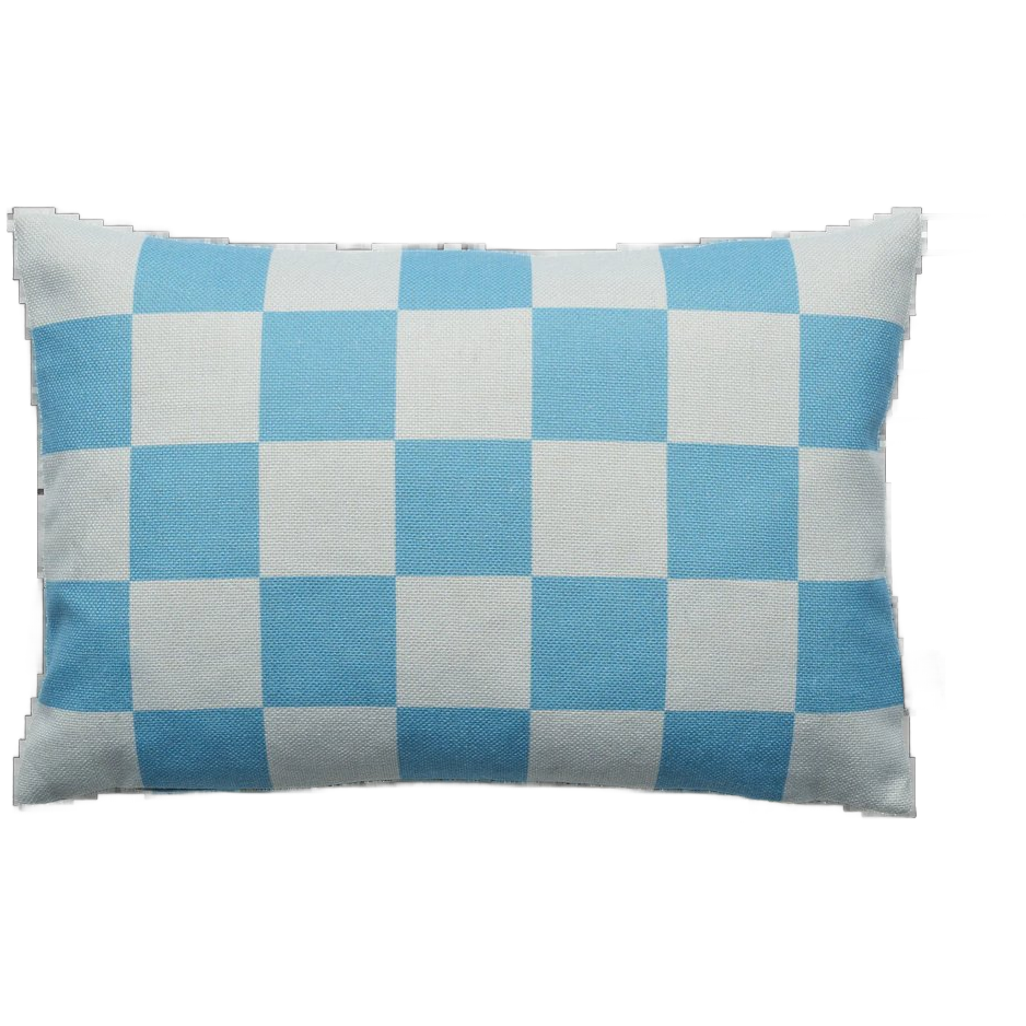 Fest Kussen Blauw Wit image 1