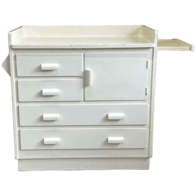 Vintage Commode Met Plankje Retro Babykamer Kast image 1