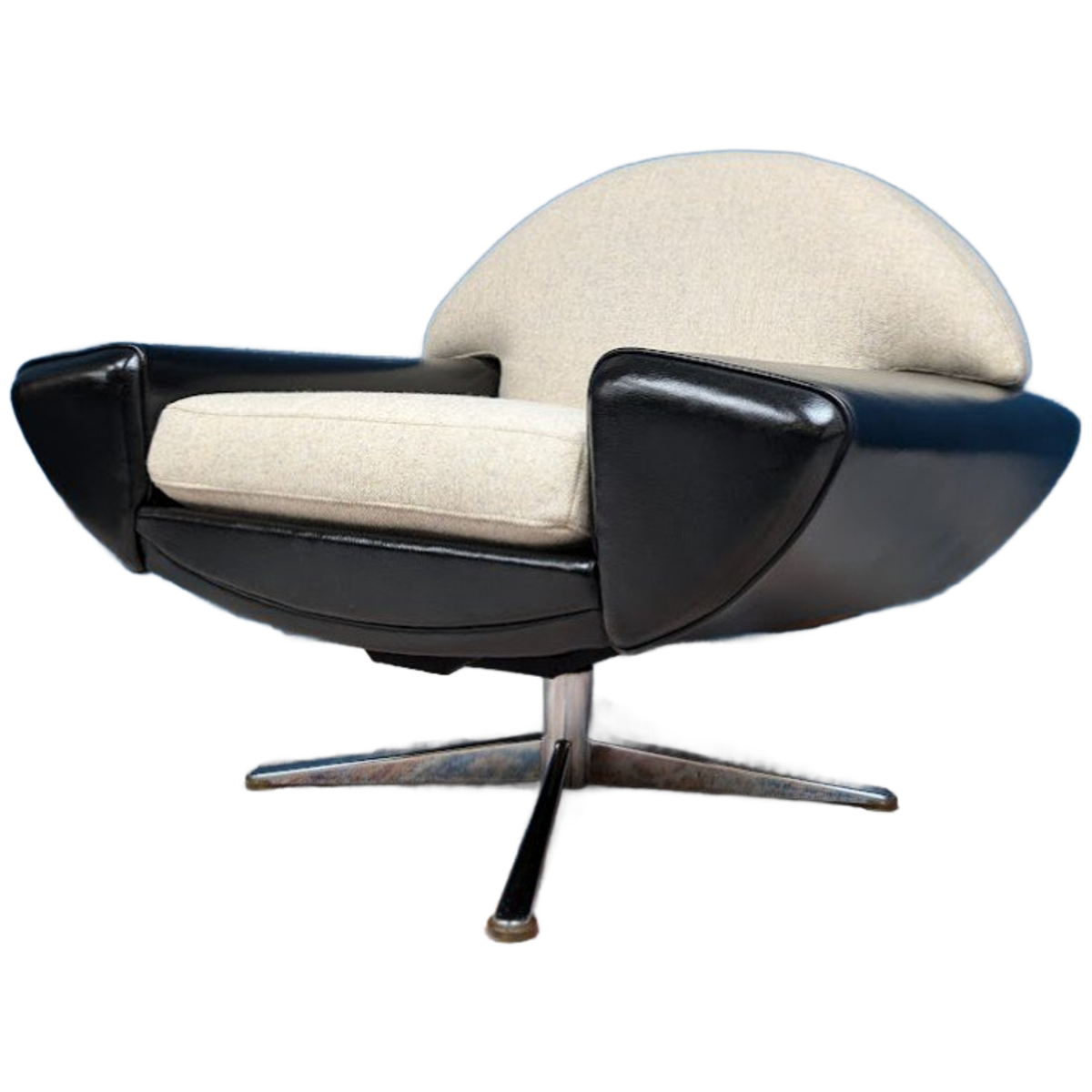 Vintage Deens Design Draaifauteuil, Johannes Andersen Midcentury Design image 1