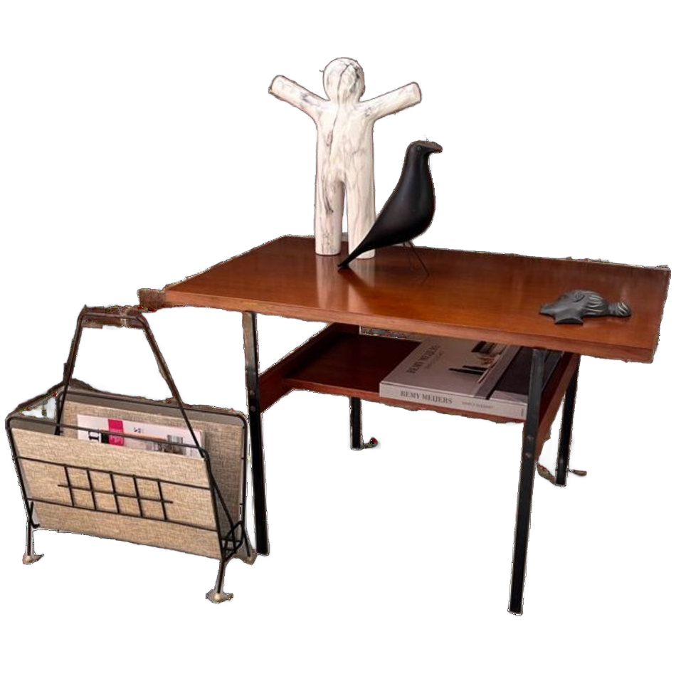 Vintage Houten Bijzettafel, Tafel, Audiomeubel image 1