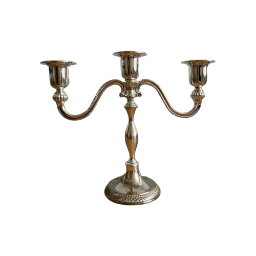 Zilveren Kandelaar Verzilverd - The Mayfair Collection image 1