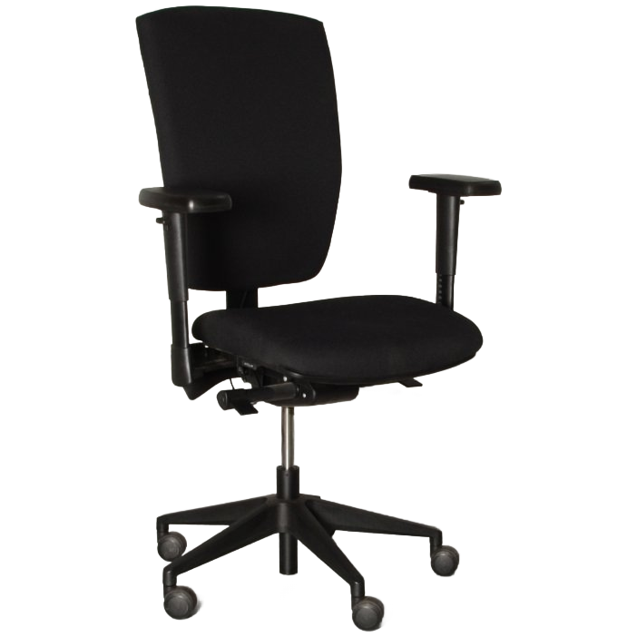 Cs Economy Bureaustoel, Zwart, Opnieuw Gestoffeerd, 3D Armleggers, Hoge Rug image 1