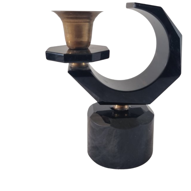 Kandelaar Marmer Of Hardsteen Gepolijst image 1