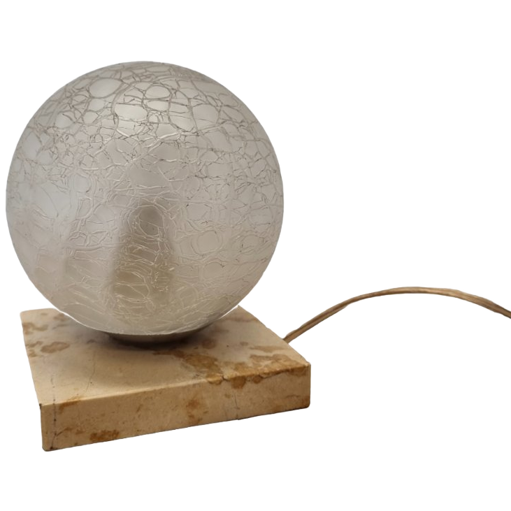 Vintage Crackle Marmeren Lamp image 1