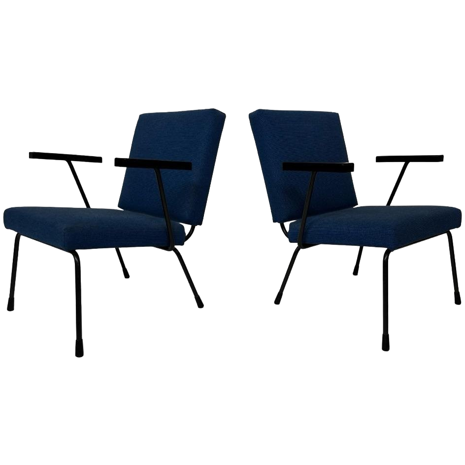 Vintage Set Van Twee Gispen 1401 Fauteuils W Rietveld Design image 1