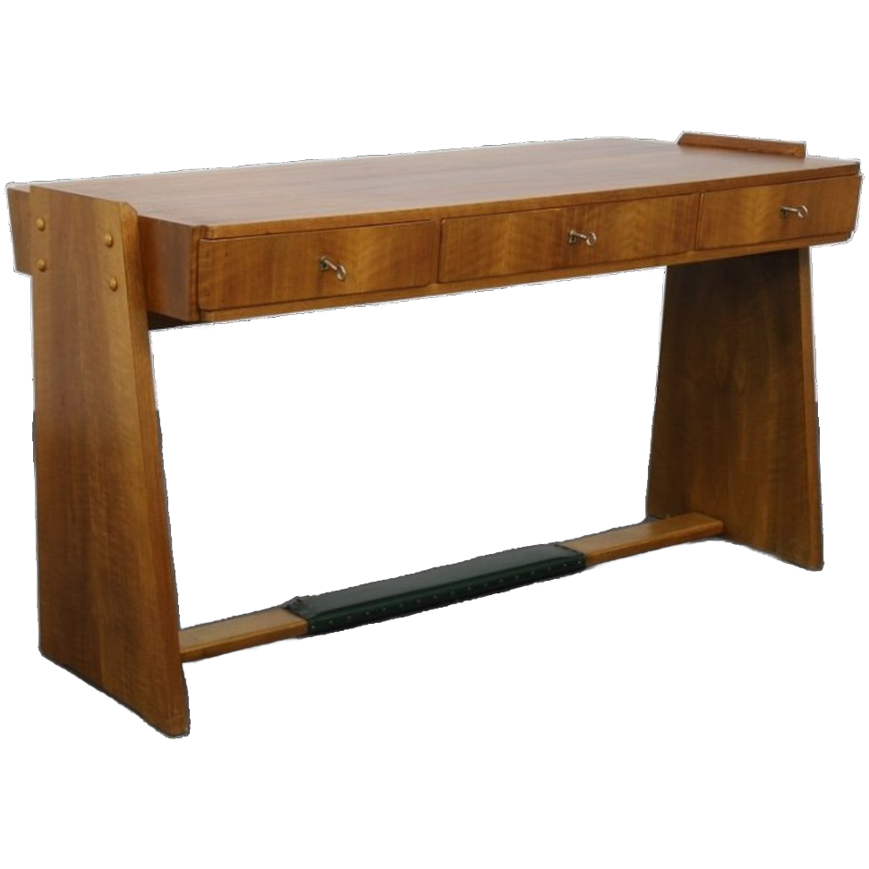 Vintage Bureau Walnoot, 1960s image 1