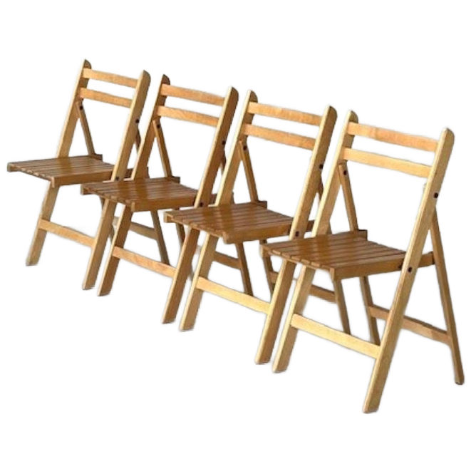 Jaren 70 Klapstoelen 12X Vintage Retro Klapstoel Prijs P/Stu image 1