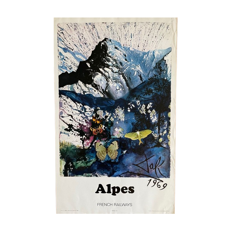 Salvador Dali (1904-1989), Chemins De Fer Francais (alpes), 1969 image 1
