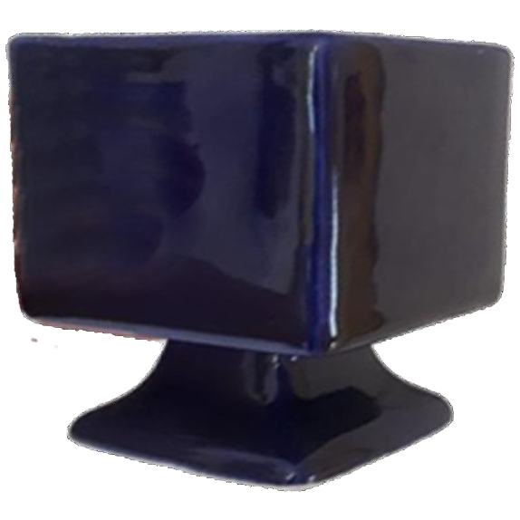Vintage Bloempotje Bloempot Potje Keramiek Blauw Potje image 1