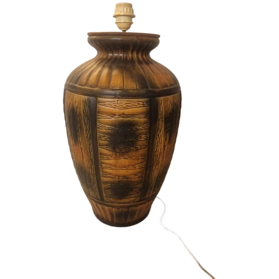 West Germany Vintage 380-50 Keramiek Tafelllamp. image 1
