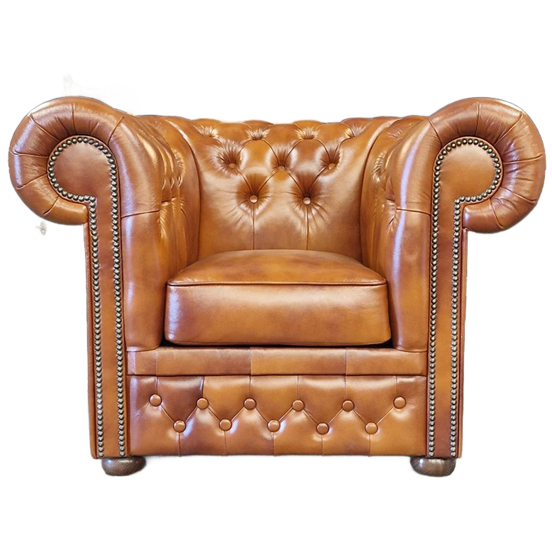 Chesterfield First Class Fauteuil - Cloudy Brown Old image 1