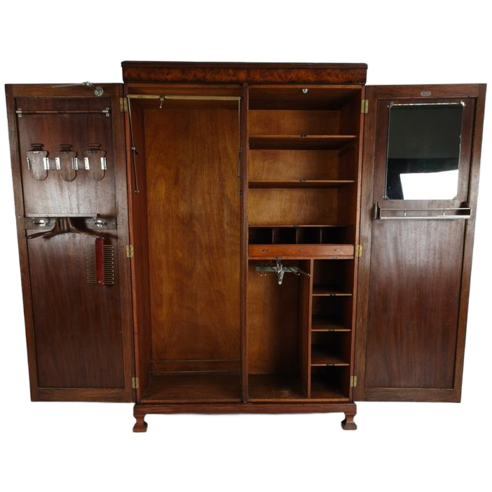 Prachtige Engelse Art Deco-kast Van Wortelnotenhout Van Waring & Gillow – Ca. 1900–1932 image 1