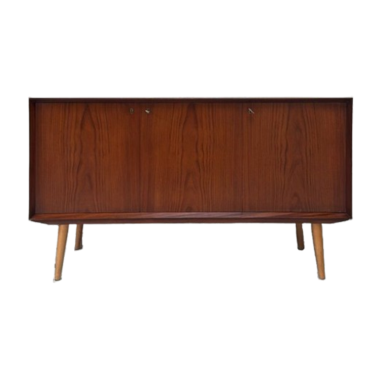 Vintage Houten Dressoir Met 3 Deurtjes Van Brantorps image 1