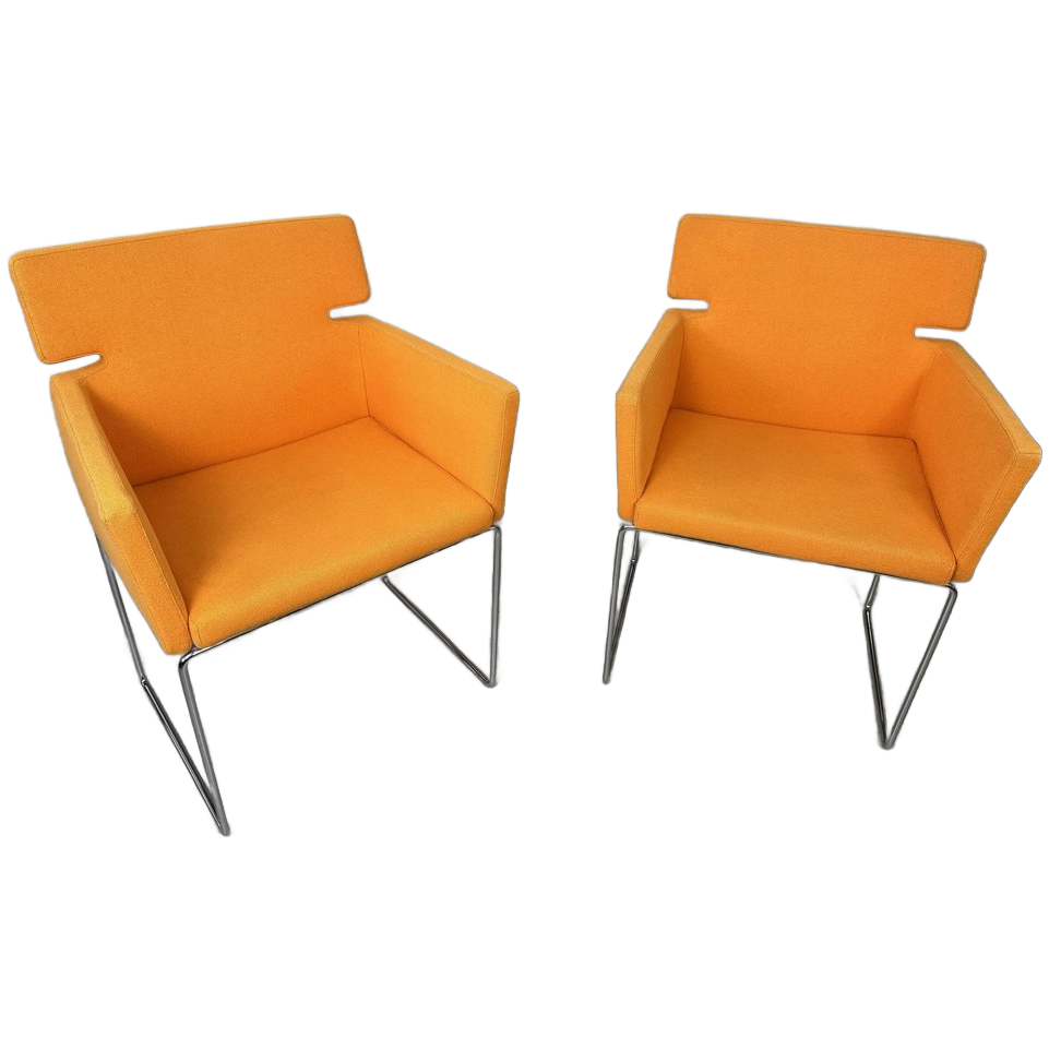 2x Vintage Design ‘key-s’ Fauteuils – Arnold Merckx – Artifort image 1