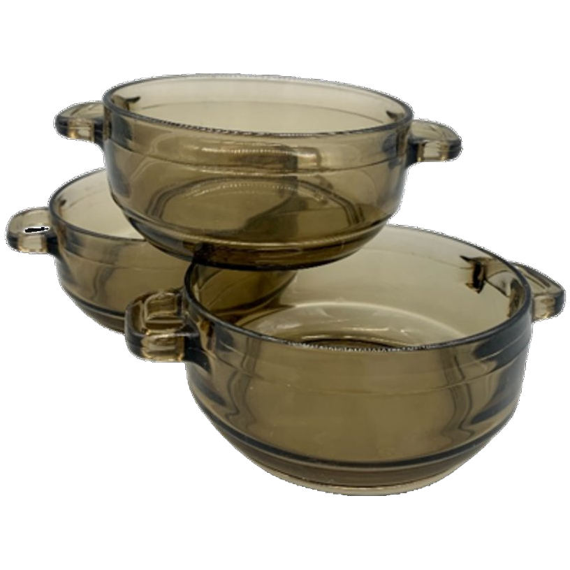 Set Arcoroc Soepkommen Rookglas 3 Stuks image 1