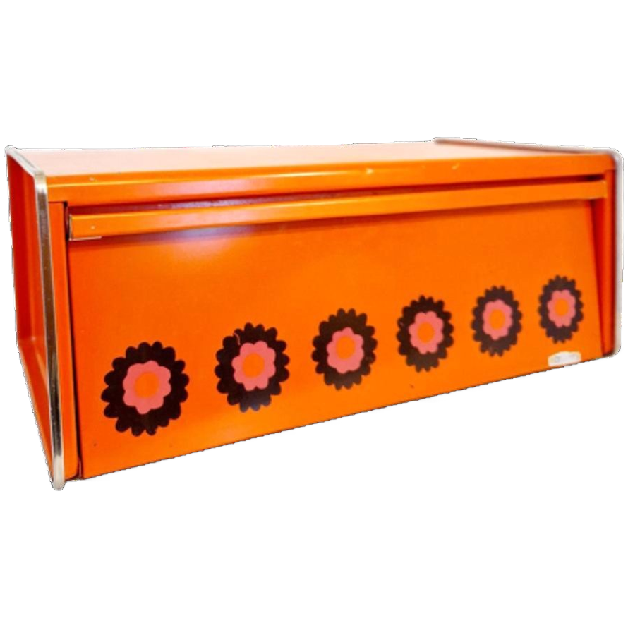 Oranje Brabantia Broodtrommel Vintage Broodbak Kastje image 1