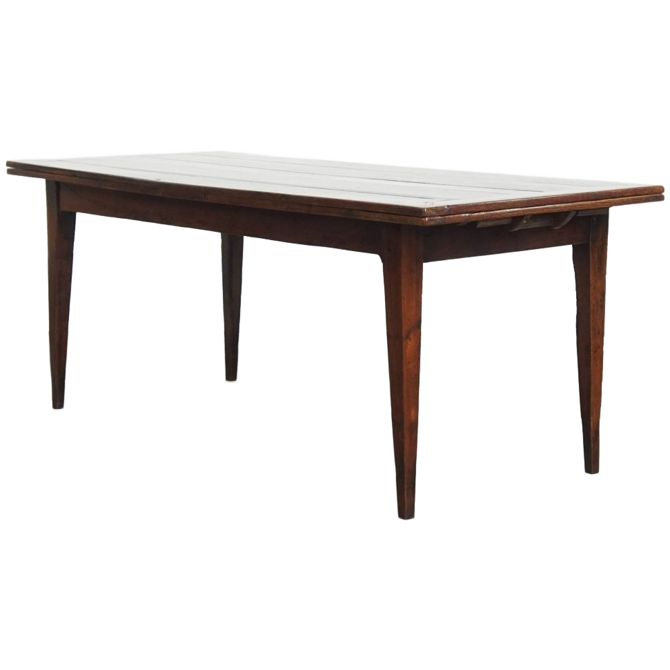 Antieke Franse Eikenhouten Uitschuifbare Xxl Eettafel Uit Eind 18e/ Begin 19e Eeuw image 1