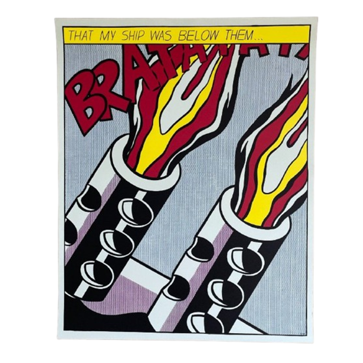 Roy Lichtenstein (1923–1997), As I Opened Fire (triptych) image 1