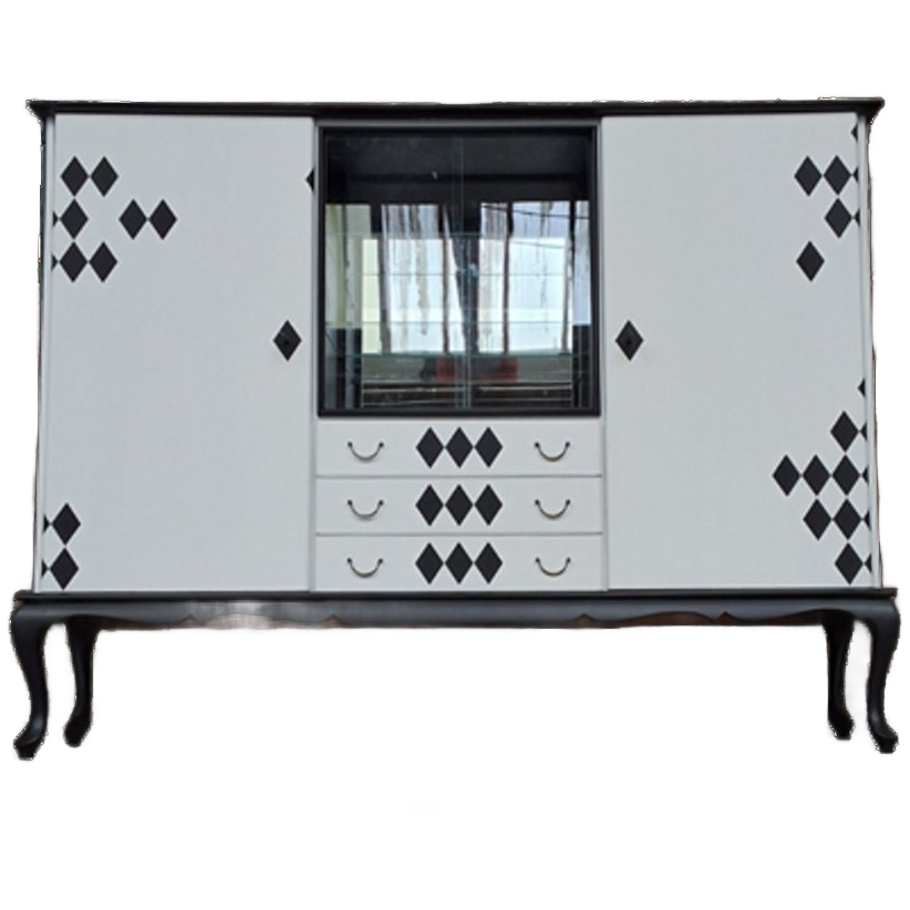 Servieskast Vitrinekast Gerestyled image 1