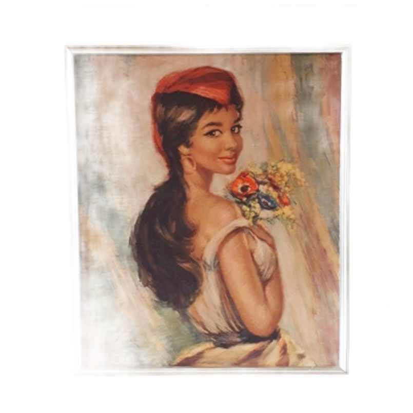 Jaren 70 Zigeunerin Schilderij Print Fp Nicol image 1