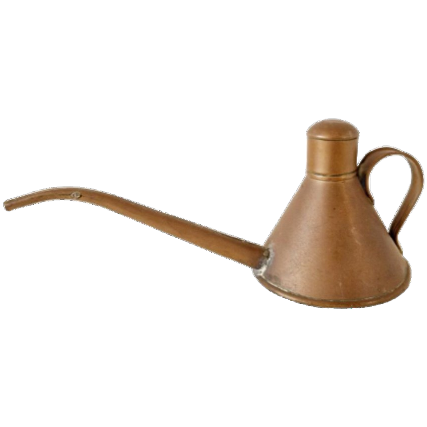 Oud Koperen Kannetje Oliekan Gieter image 1