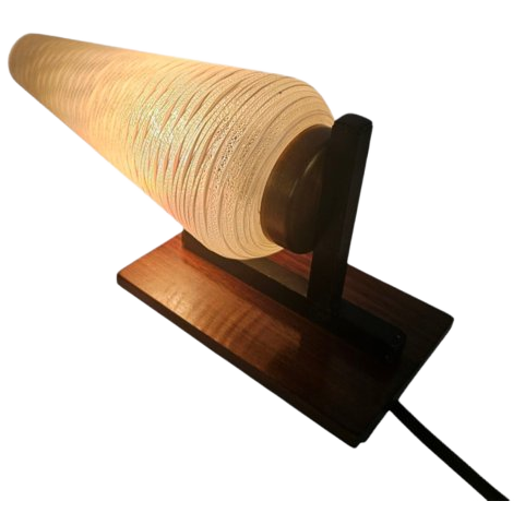 Attr. Philips - Teak - Satijnglas - Messing- Holland - 60'S image 1