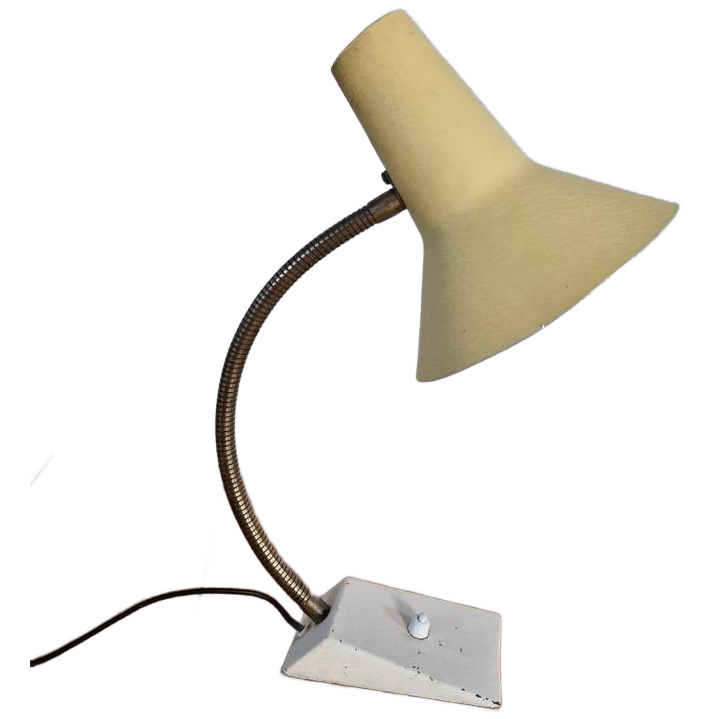 Sis Light Duits Vintage Bureau Lamp Jaren 50 Geel. image 1