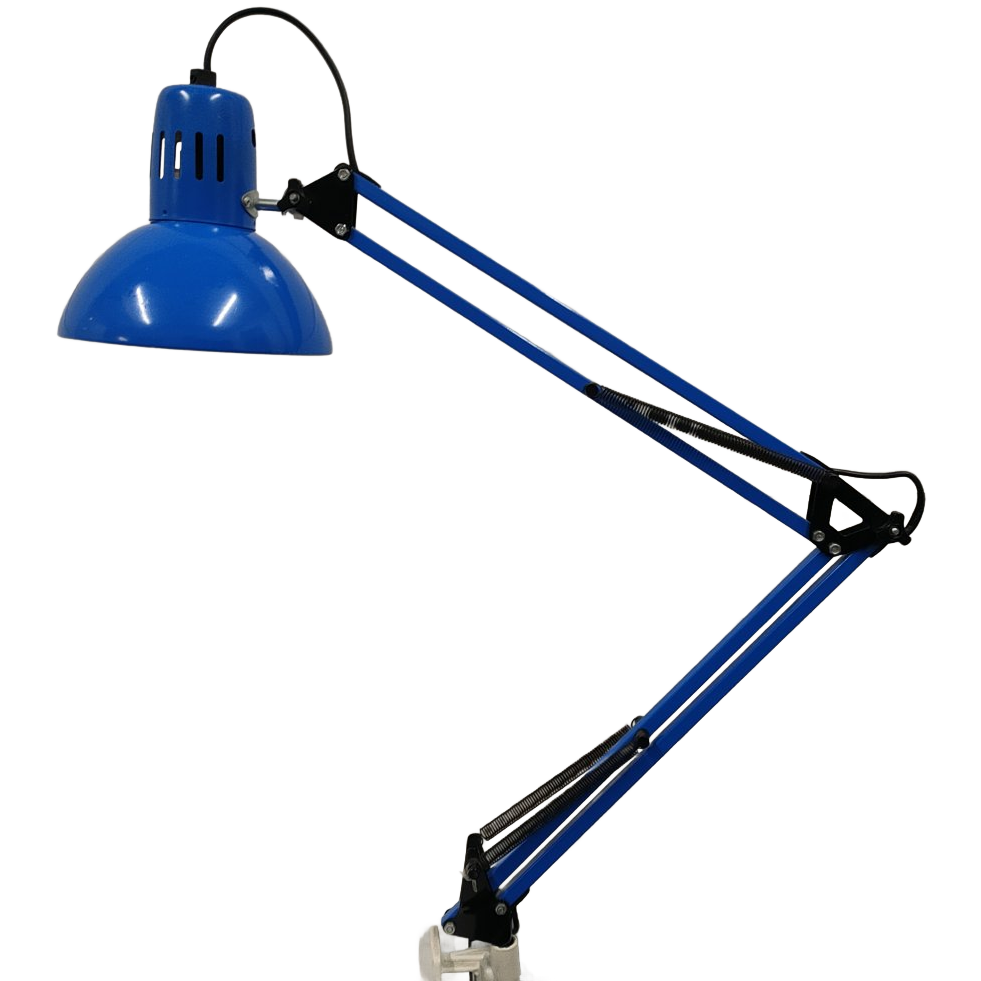 Retro Blauwe Schaarlamp Uit De Jaren 90 image 1