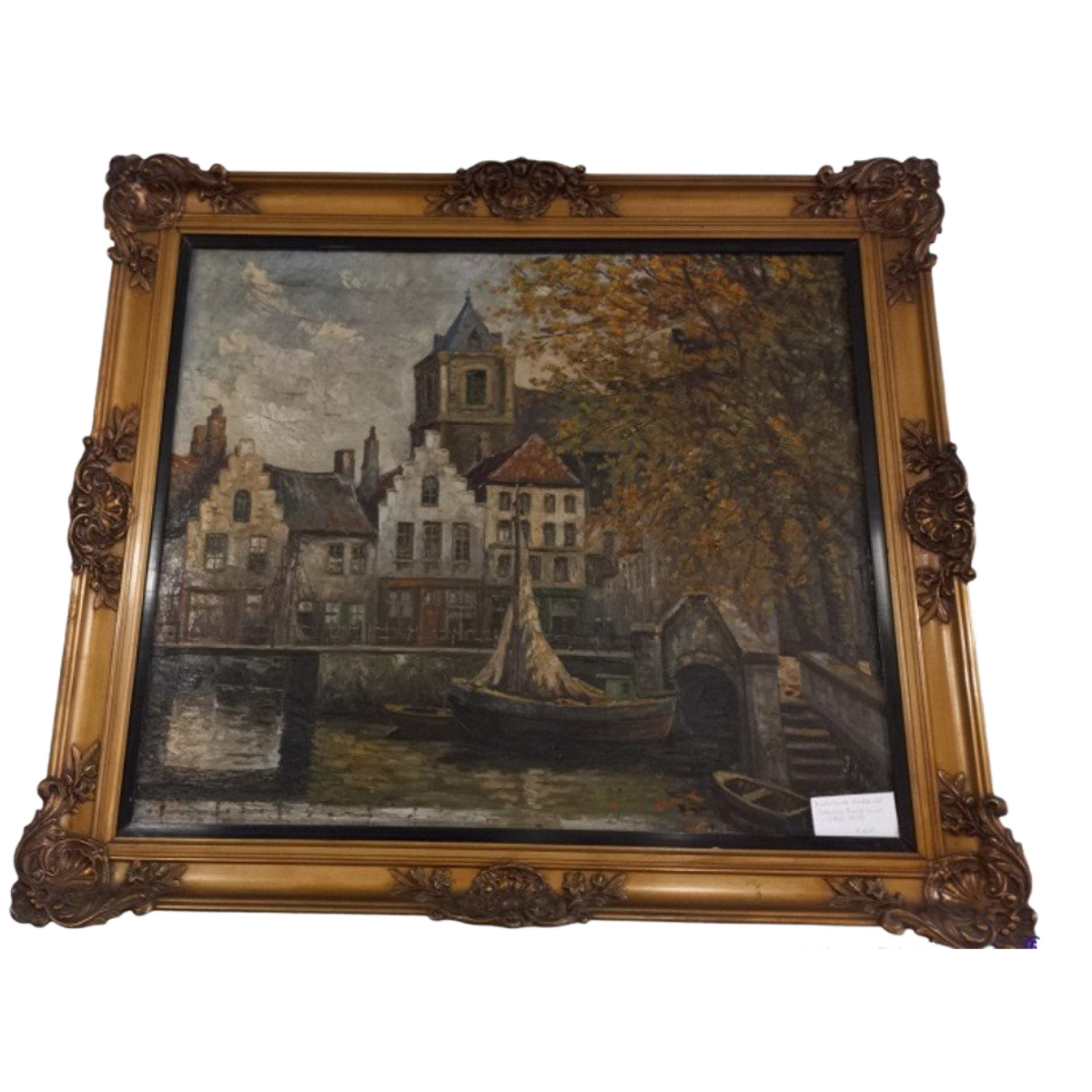 Nederlands Stadsaanzicht Johannes Karel Leurs (1865-1938) image 1