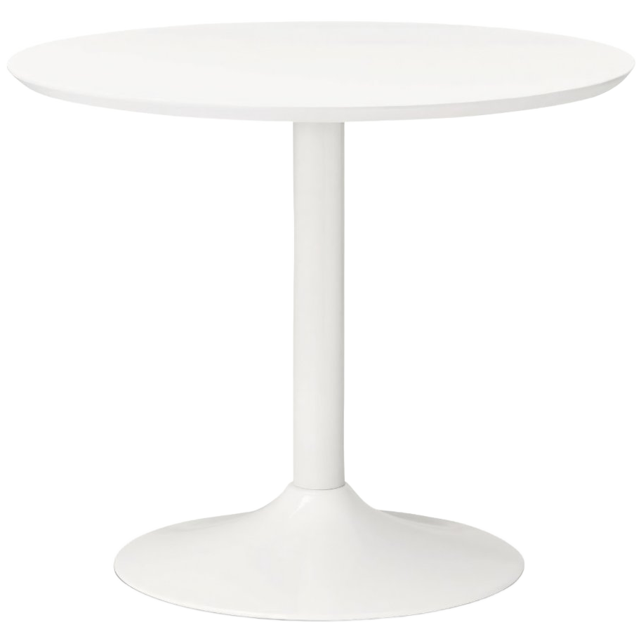 Witte Ronde Tulptafel In Perfecte Staat Doorsnede 90 Cm image 1