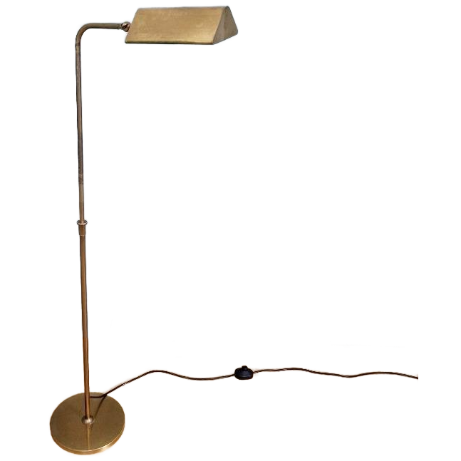 Messing Vloerlamp, Florian Schulz, Jaren 70 image 1