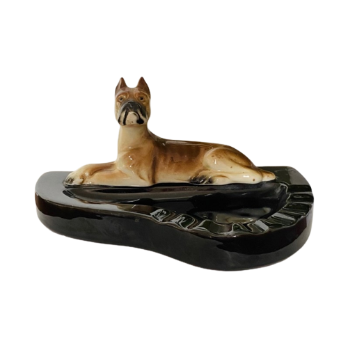 Boxer Hond Asbak - Art Deco - Terracotta image 1